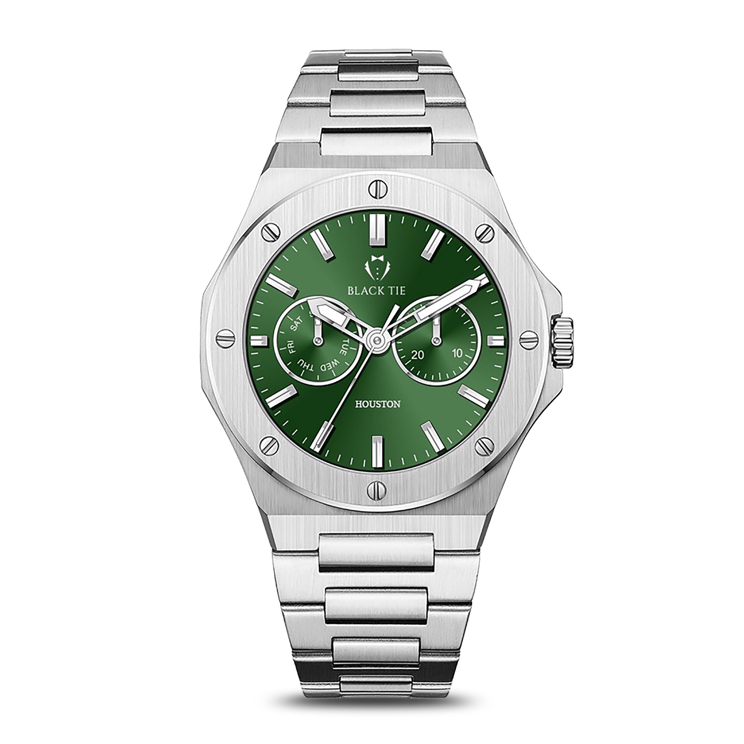 green steel watches for men
