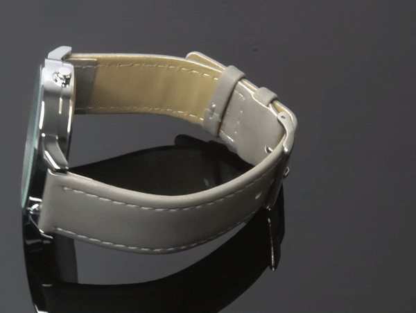 Minimalist Grey silver white mens watch affordable