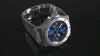 Steel blue mens chronograph watches
