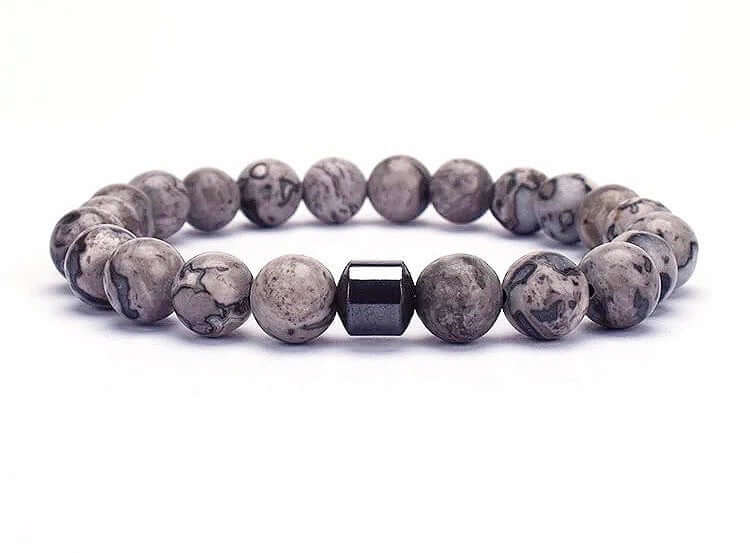 Minimalist grey bracelets for men and women