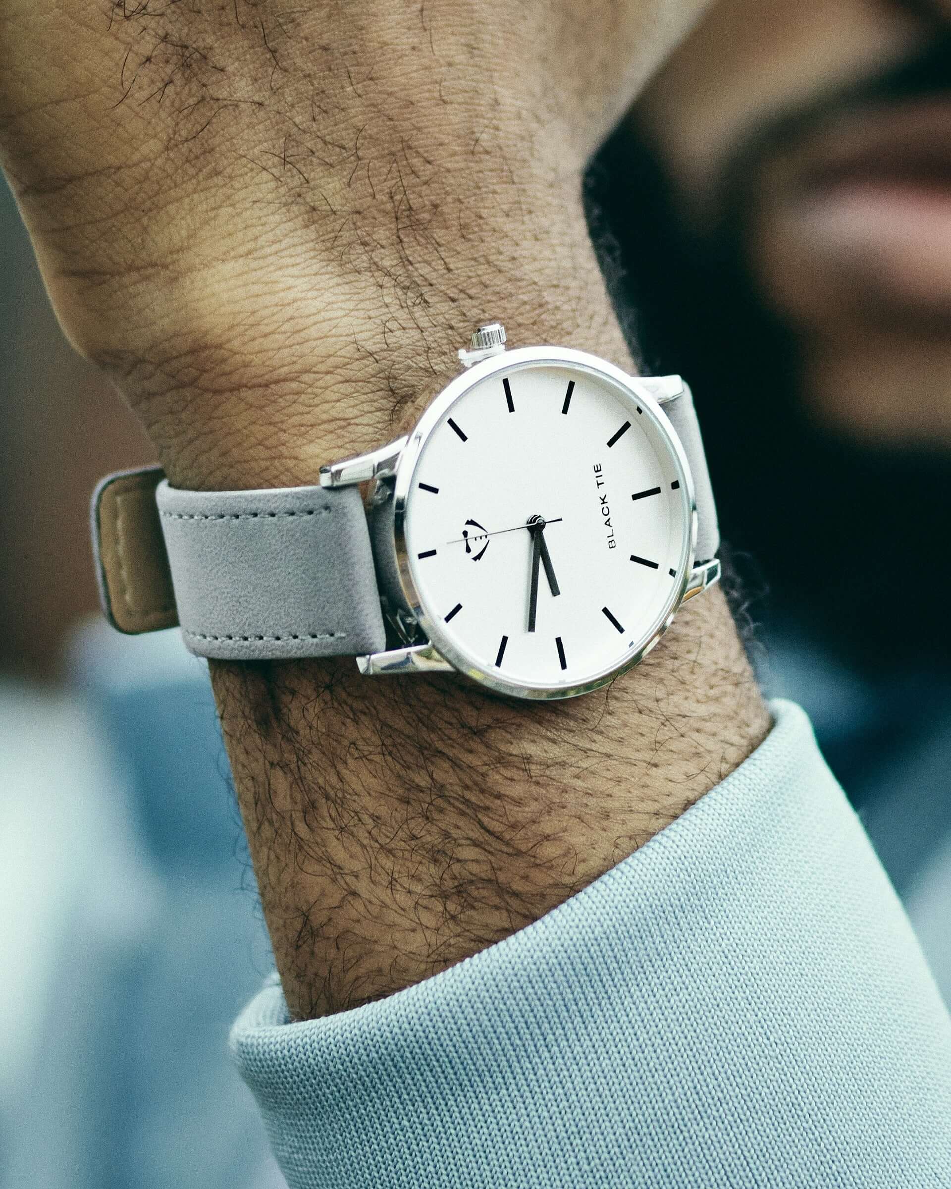 Grey minimalist watches for men